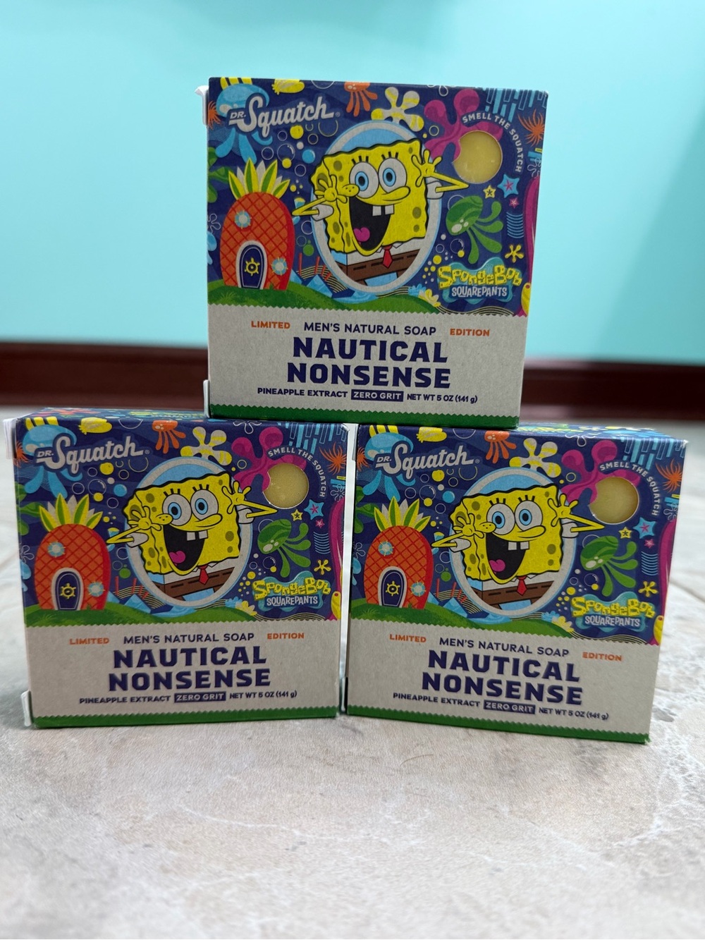 Dr. Squatch Nautical Nonsense Men’s Pineapple Natural Soap Limited Edition